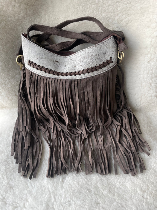Suede and Hide, Tassle trim bag