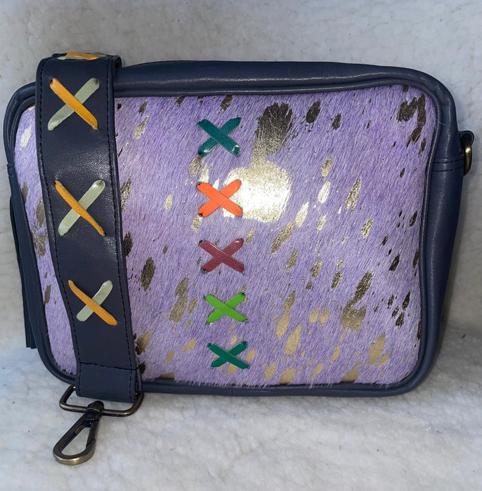 Handcrafted, Recycled Leather & Hide Camera Bag.