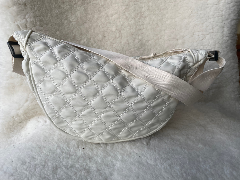 Half-Moon Quilted Nylon Sling Bags