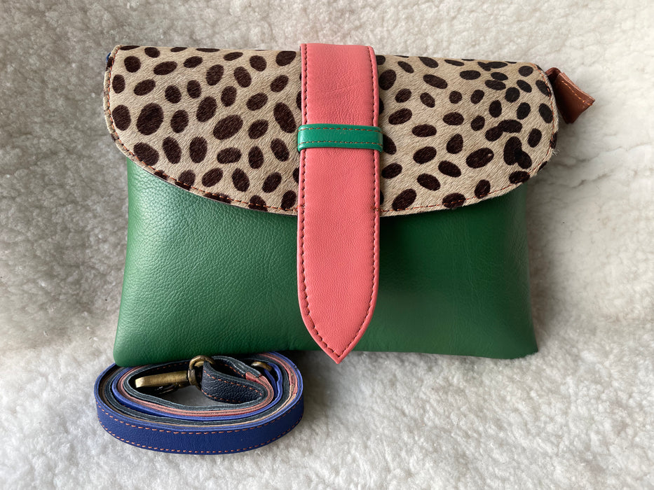 Handcrafted, Recycled Leather & Hide Handbag