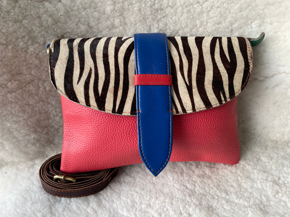 Handcrafted, Recycled Leather & Hide Handbag