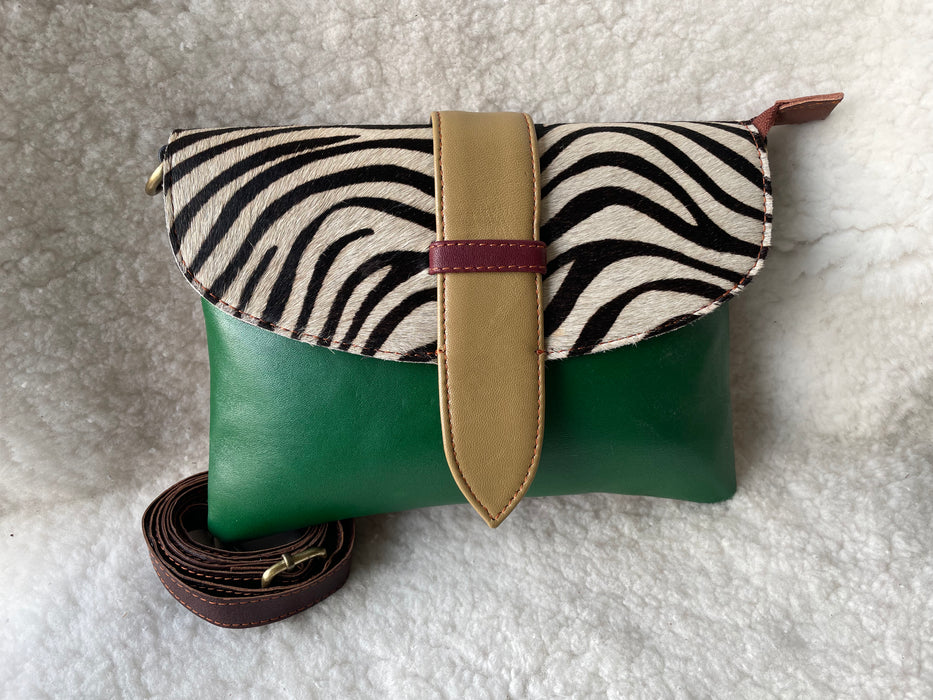 Handcrafted, Recycled Leather & Hide Handbag