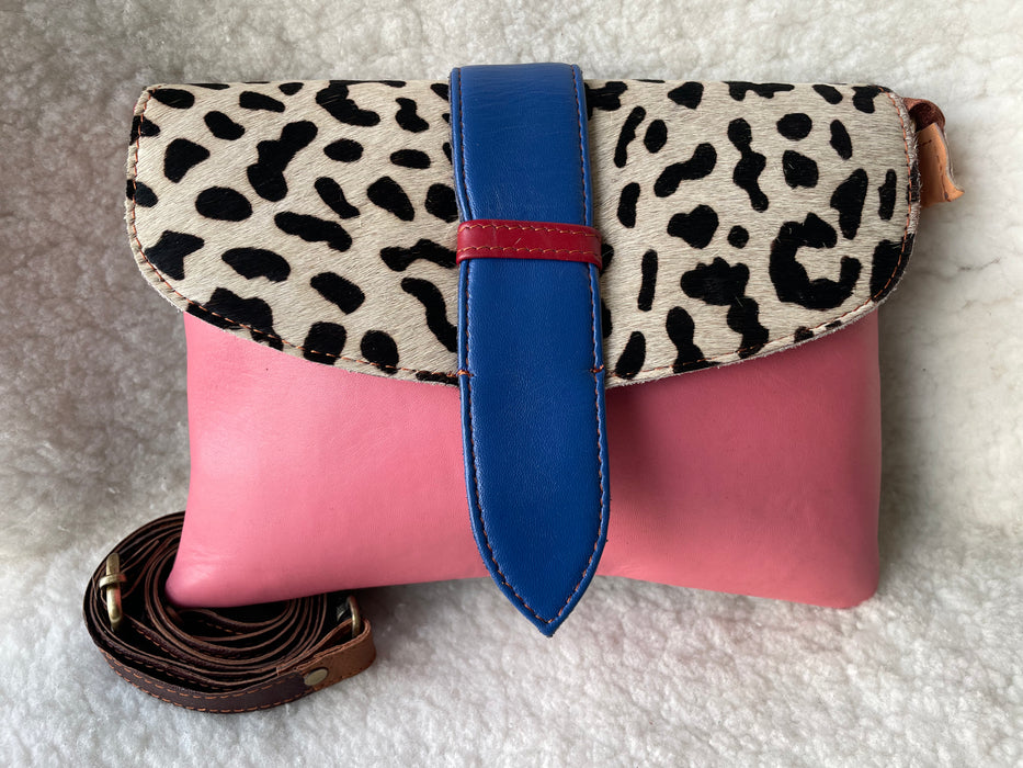 Handcrafted, Recycled Leather & Hide Handbag