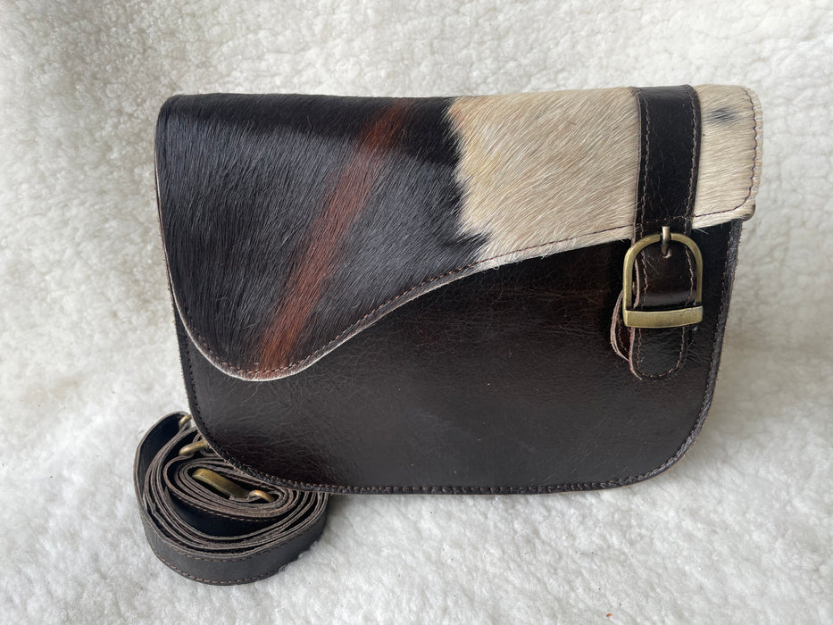 Leather & Hide 'Buckle' Handbag