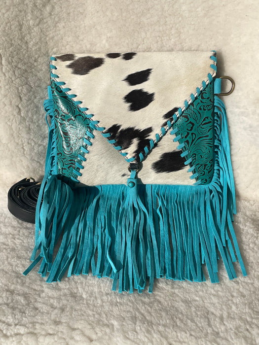 Western Style, Suede, Leather & Hide Fringed bag
