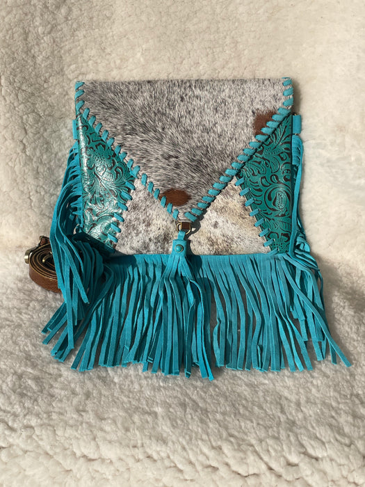 Western Style, Suede, Leather & Hide Fringed bag
