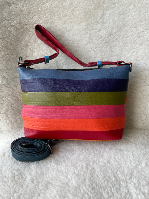 Recycled, Multi-Coloured Leather Handbags