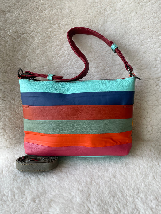 Recycled, Multi-Coloured Leather Handbags