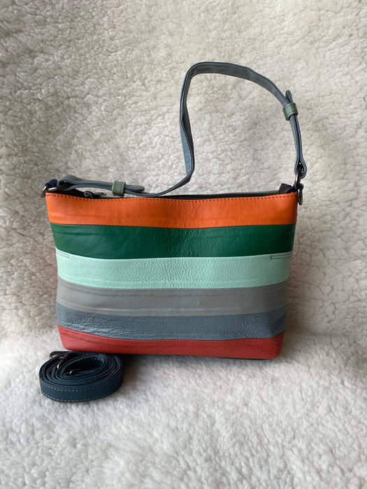 Recycled, Multi-Coloured Leather Handbags