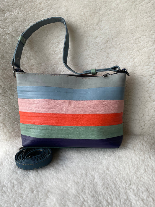 Recycled, Multi-Coloured Leather Handbags