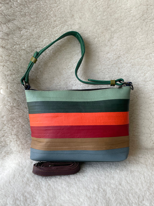 Recycled, Multi-Coloured Leather Handbags