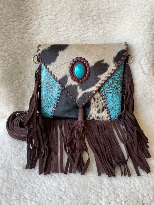 Western Style, Suede, Leather & Hide Fringed bag