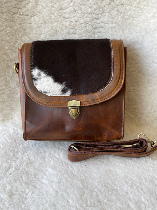 Leather & Hide 'Box' Bag